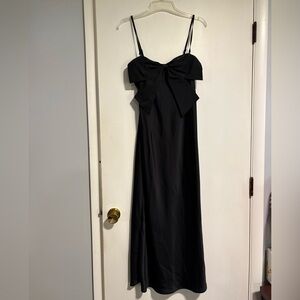 a new day Black straps to Strapless bow black Dress gala cocktail closet staple